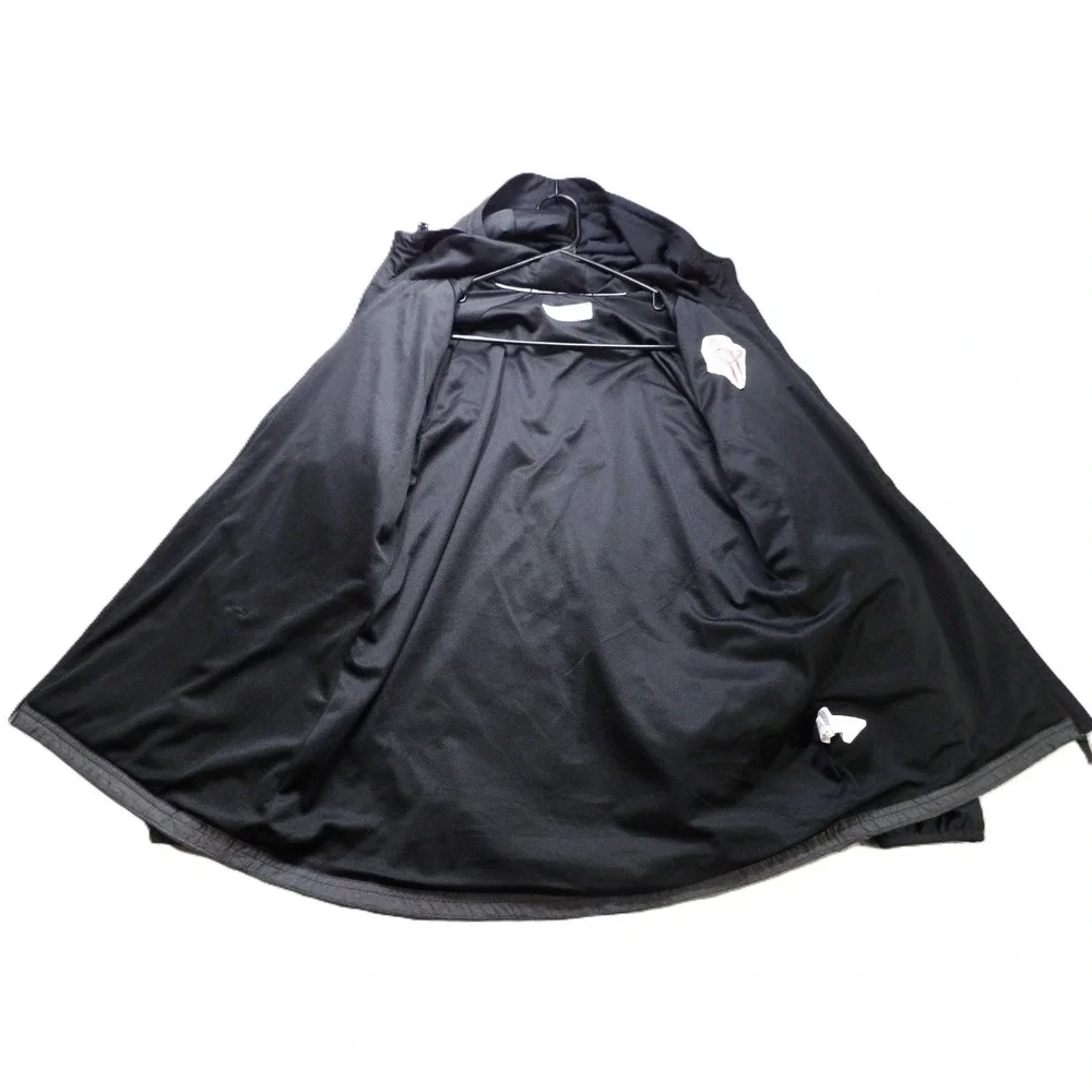 Adidas Houston Rockets Full Zip Hooded Jacket Men L Gray Black Basketball Sports